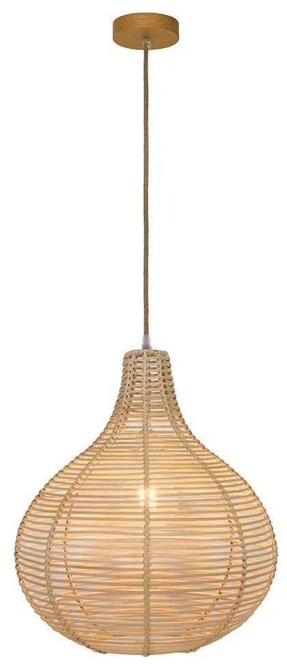 Φωτιστικό Οροφής Bolita 4227800 D300 Natural Viokef Wood