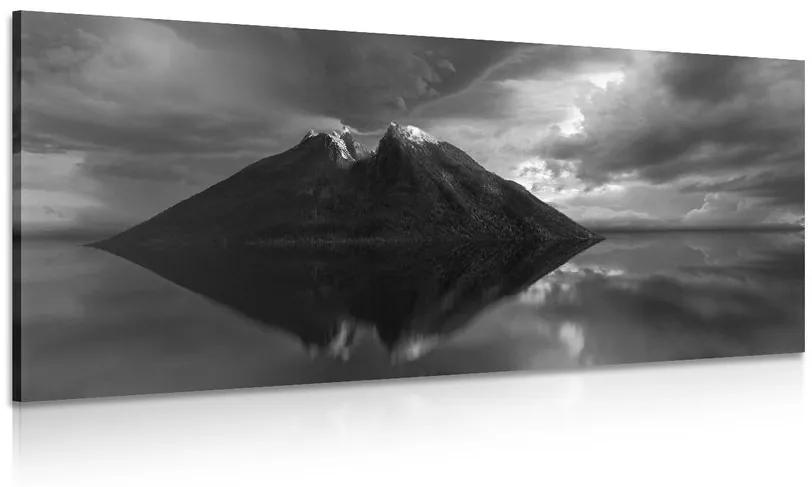 Εικόνα ενός έρημου νησιού σε ασπρόμαυρο - 100x50