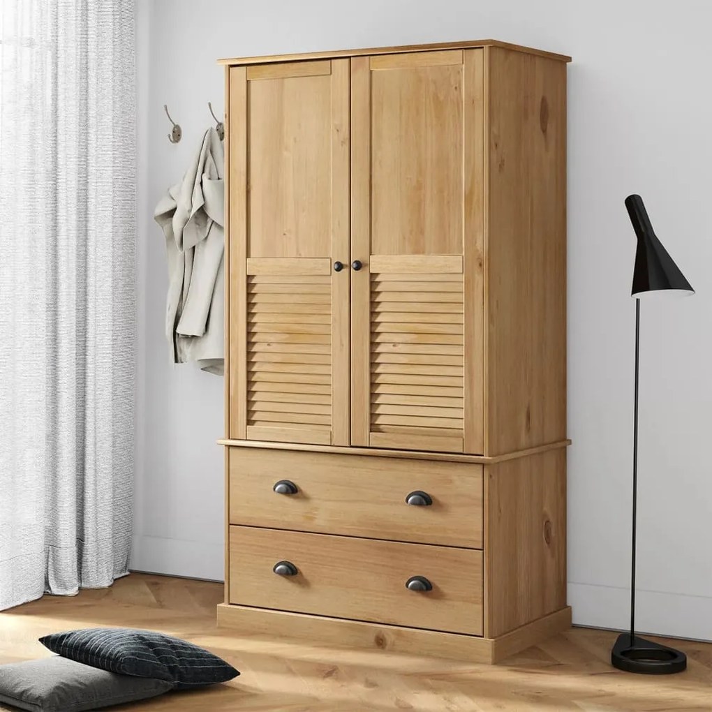 vidaXL Ντουλάπα VIGO 90 x 55 x 170 εκ. από Μασίφ Ξύλο Πεύκου