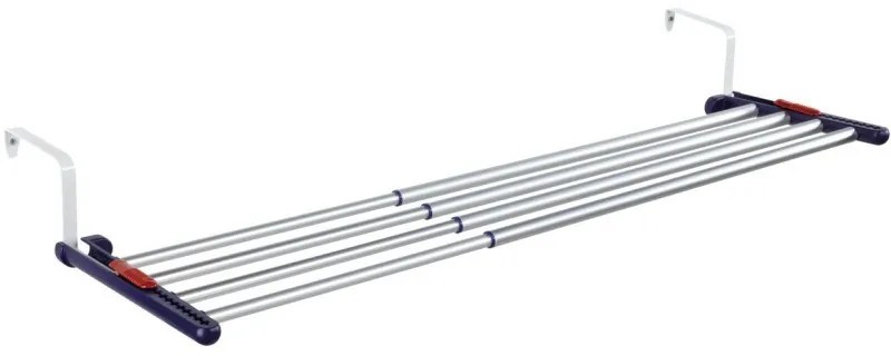 LEIFHEIT 81413 Quartett 42 Πτυσσόμενη Απλώστρα Κρεμαστή από Αλουμίνιο για το Μπαλκόνι με Μήκος Απλώματος 4.2m