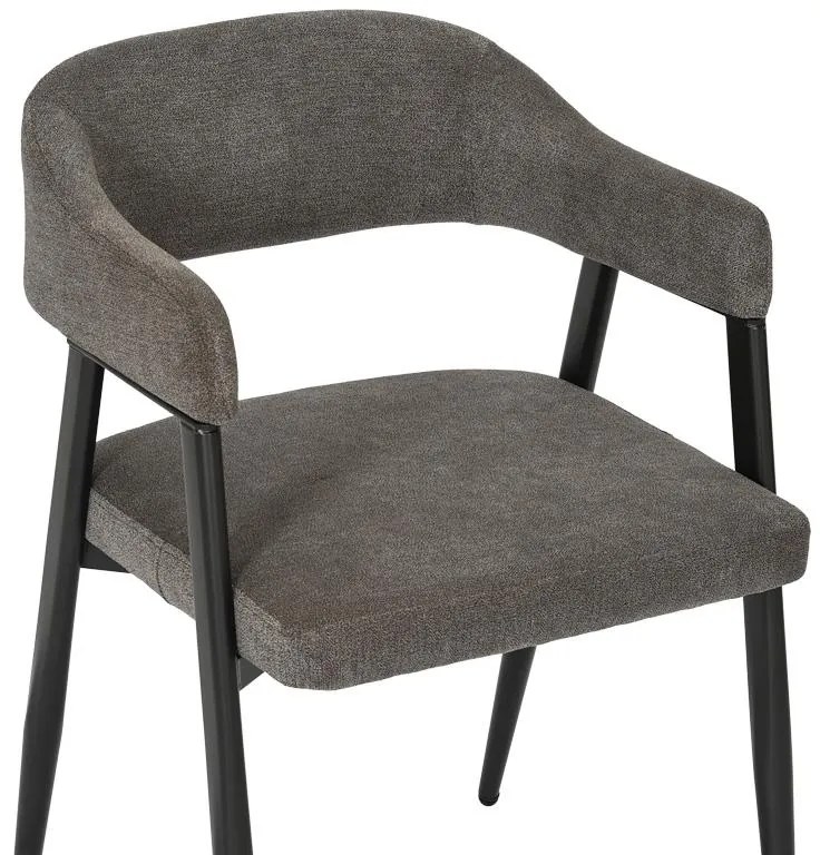 Καρέκλα - Πολυθρόνα Sezan ύφασμα σε ανθρακί απόχρωση 56x55x78εκ 2αδα 56x55x78 εκ.