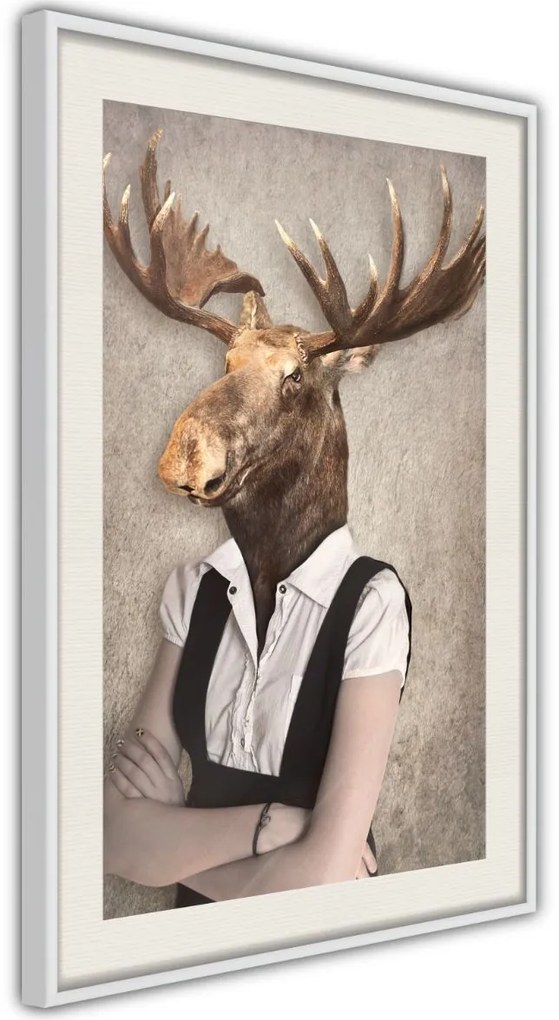 Αφίσα - Animal Alter Ego: Moose - 40x60 - Χρυσό - Χωρίς πασπαρτού