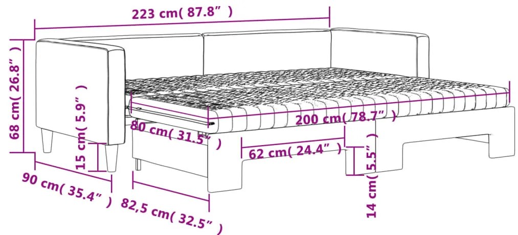 ΚΑΝΑΠΕΣ ΚΡΕΒΑΤΙ ΣΥΡΟΜΕΝΟΣ ΑΝΟΙΧΤΟ ΓΚΡΙ 80X200ΕΚ ΎΦΑΣΜΑ ΣΤΡΩΜΑΤΑ 3196591