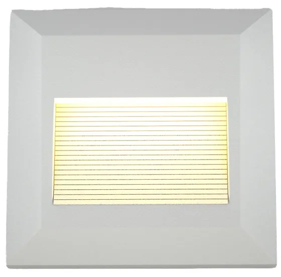 Φωτιστικό τοίχου Salmon LED 2W 3CCT Outdoor Wall Lamp White D:12.4cmx12.4cm (80201820) - 1.5W - 20W - 80201820