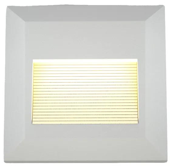 Φωτιστικό τοίχου Salmon LED 2W 3CCT Outdoor Wall Lamp White D:12.4cmx12.4cm (80201820)