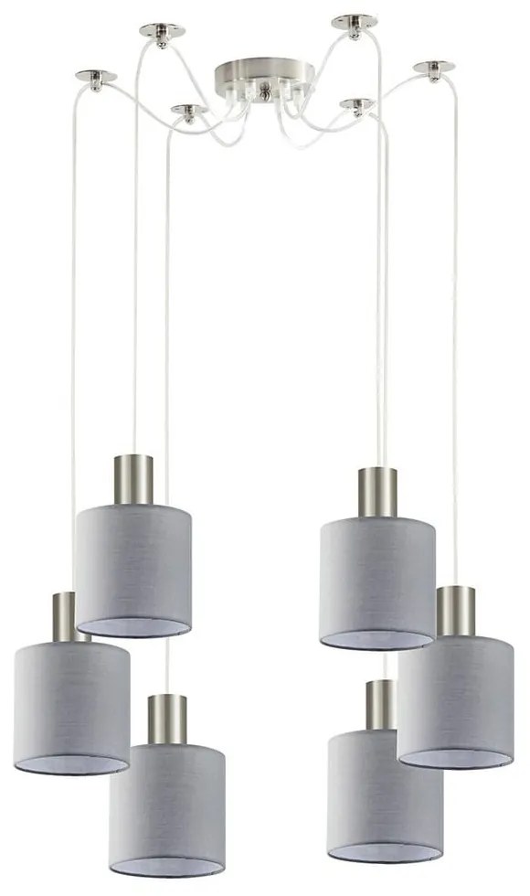 Φωτιστικό Οροφής Adept Tube 77-8422 6xE27 60W Nickel-Grey Homelighting