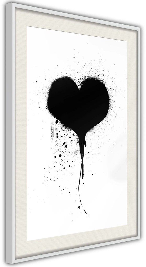 Αφίσα - Graffiti Heart - 20x30 - Χρυσό - Χωρίς πασπαρτού