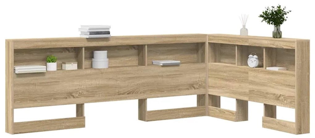 vidaXL Κεφαλάρι Αποθήκης με ράφι Δρύς Sonoma 120 cm Επεξεργασμένο ξύλο
