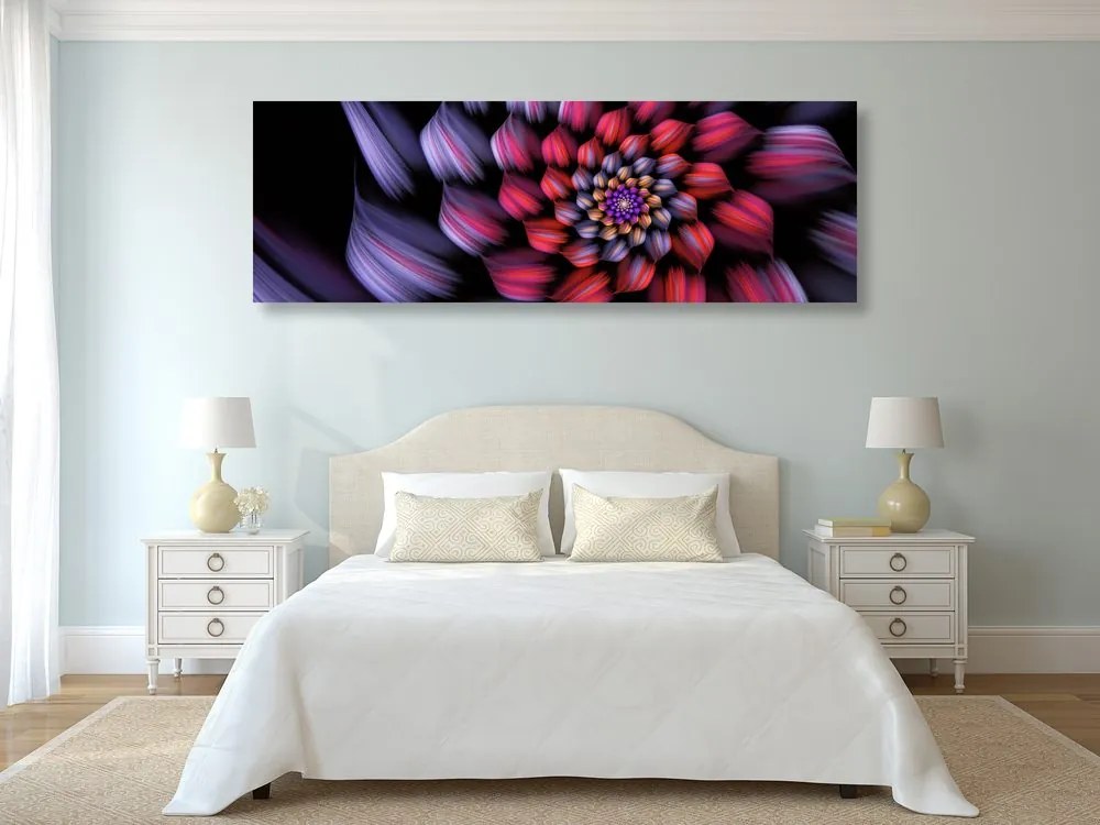 Εικόνα φαντασίας πολύχρωμο λουλούδι - 120x40