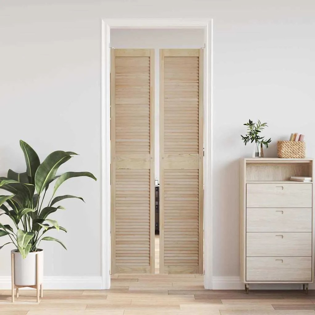 vidaXL Πόρτα Ντουλάπας με πόρτα 2 pcs Φυσικό 140.5 x 2.1 x 49.5 cm