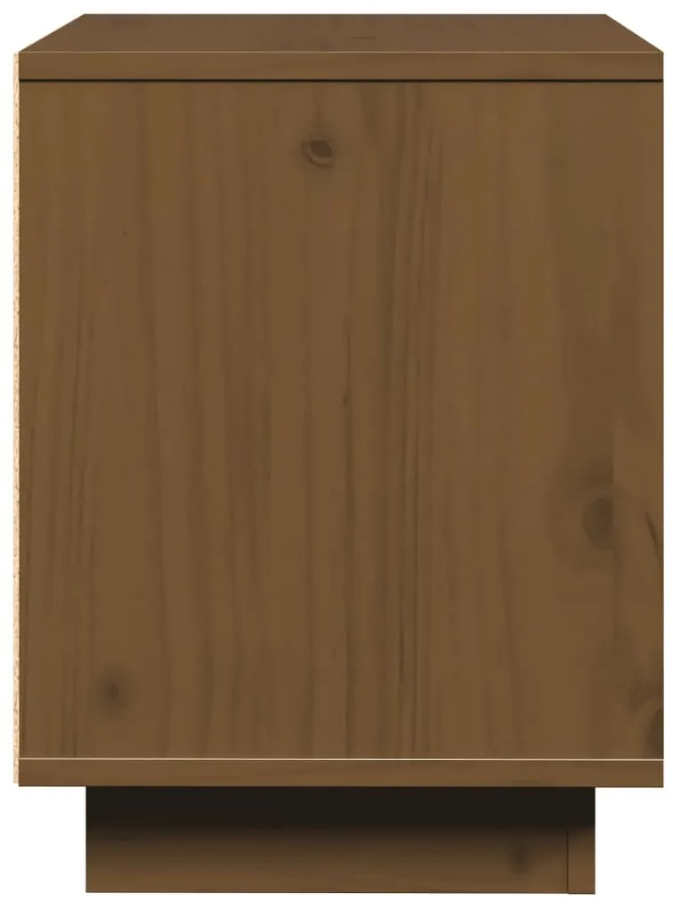vidaXL Κομοδίνο 2 τεμ. Καφέ Μελί 40 x 30 x 40 εκ από Μασίφ Ξύλο Πεύκου