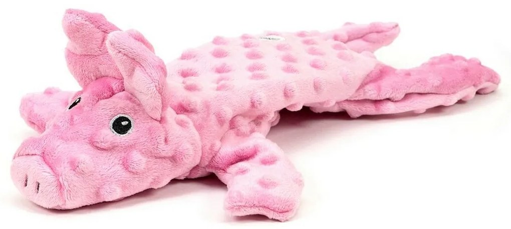 Βελούδινο Ζωάκι για Σκύλους Gloria Dogmonsters Ροζ 100 % πολυεστέρας Γουρούνι 34 x 9 cm