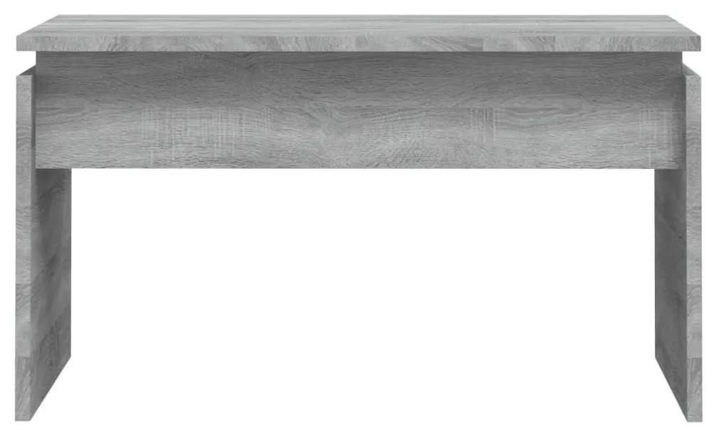 Τραπεζάκι Σαλονιού Γκρι Sonoma 68x50x38 εκ. Επεξεργασμένο Ξύλο - Γκρι