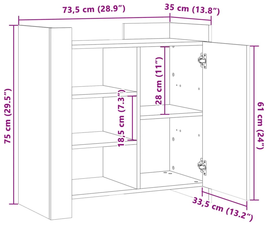 ΡΑΦΙΕΡΑ ΓΚΡΙ ΣΚΥΡΟΔΕΜΑΤΟΣ 73,5X35X75 ΕΚ. ΑΠΟ ΕΠΕΞΕΡΓ. ΞΥΛΟ 848405