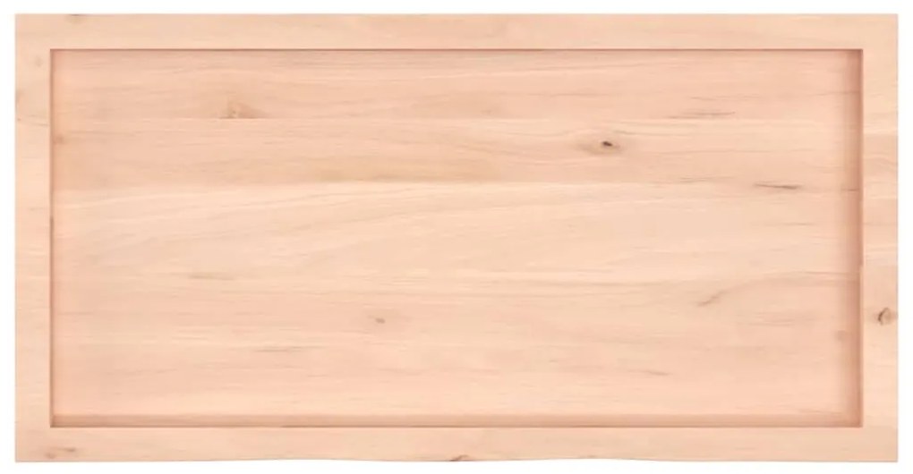 vidaXL Πάγκος Μπάνιου 100x50x(2-4) εκ. από Ακατέργαστο Μασίφ Ξύλο