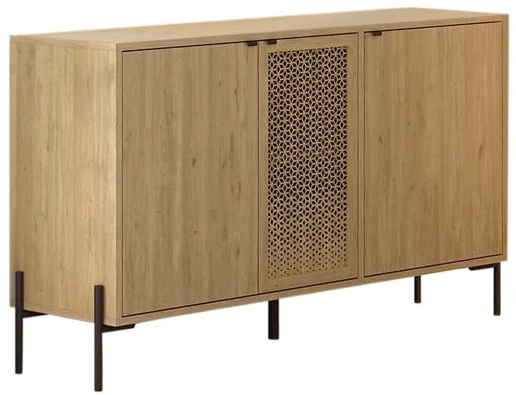 Μπουφές Naive Megapap χρώμα sapphire oak 126x40x80εκ.