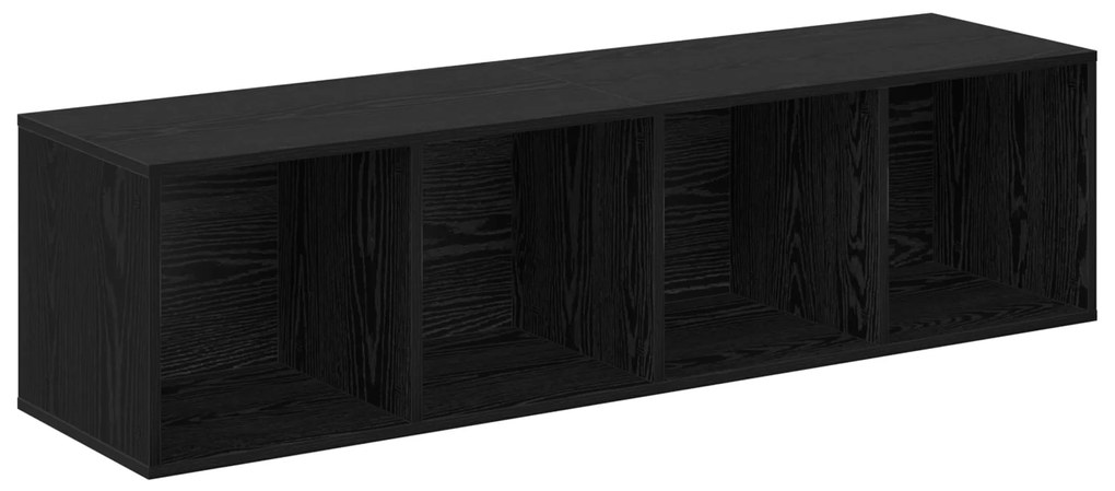 vidaXL Σετ επίπλου τηλεόρασης 2 pcs Μαύρη δρυς 37 x 37 x 142.5 εκ