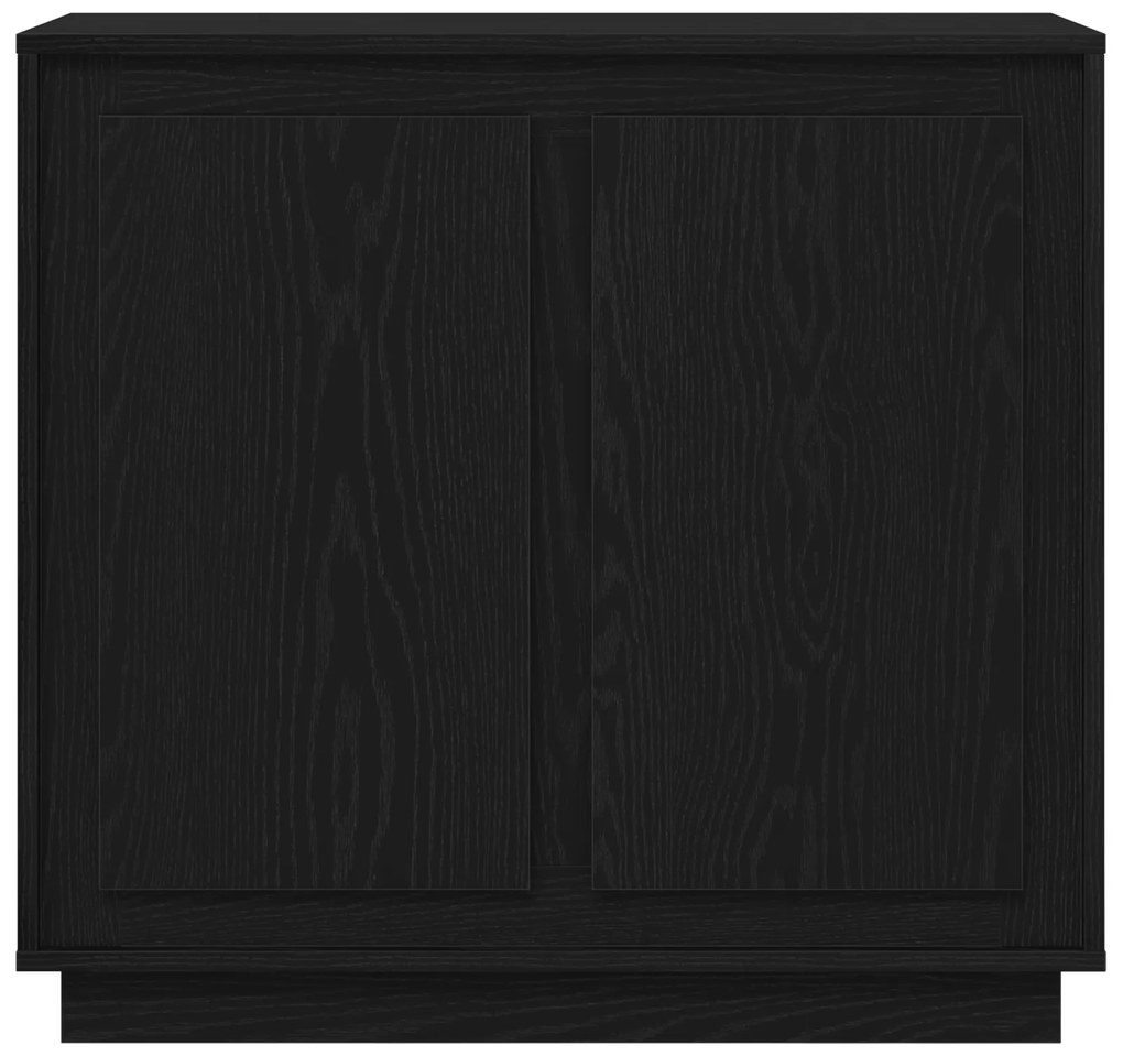 vidaXL Σιρτάρι Μαύρο Δρυς 80x34x75 εκ Επεξεργασμένο Ξύλο
