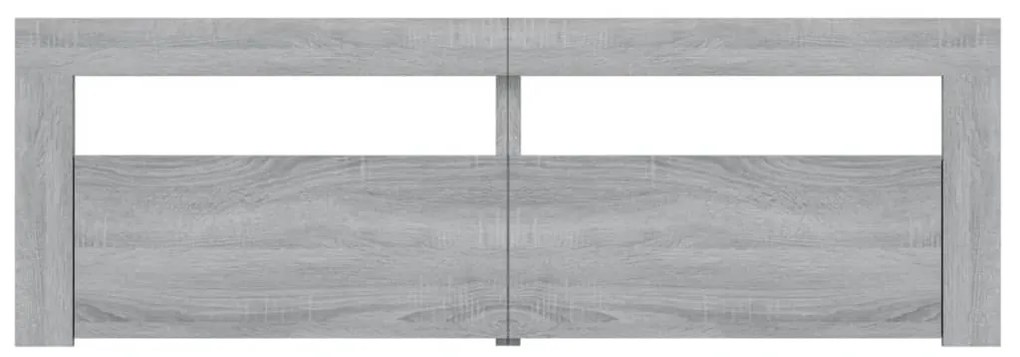 vidaXL Έπιπλο Τηλεόρασης με LED Γκρι Sonoma 120x35x40 εκ.