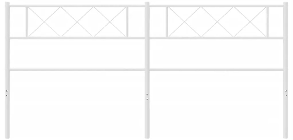 vidaXL Κεφαλάρι Λευκό 200 εκ. Μεταλλικό