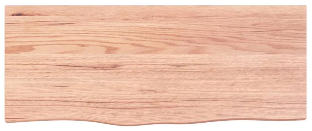 vidaXL Επιφάνεια Τραπεζιού Αν. Καφέ 100x40x2 εκ Επεξ. Μασίφ Ξύλο Δρυός