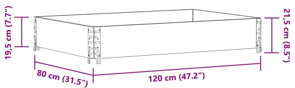 ΖΑΡΝΤΙΝΙΕΡΑ ΚΗΠΟΥ ΚΗΠΟΥ 120 X 80 ΕΚ. ΑΠΟ ΜΑΣΙΦ ΞΥΛΟ ΠΕΥΚΟΥ 3295843