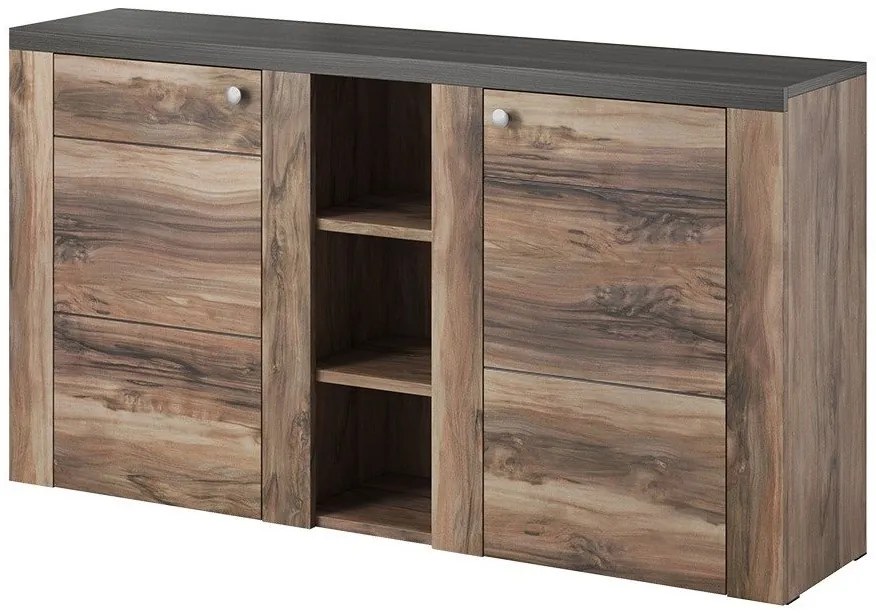 Μπουφές Lark 26-Φυσικό Σκούρο - 155.00Χ37.00Χ85.00cm