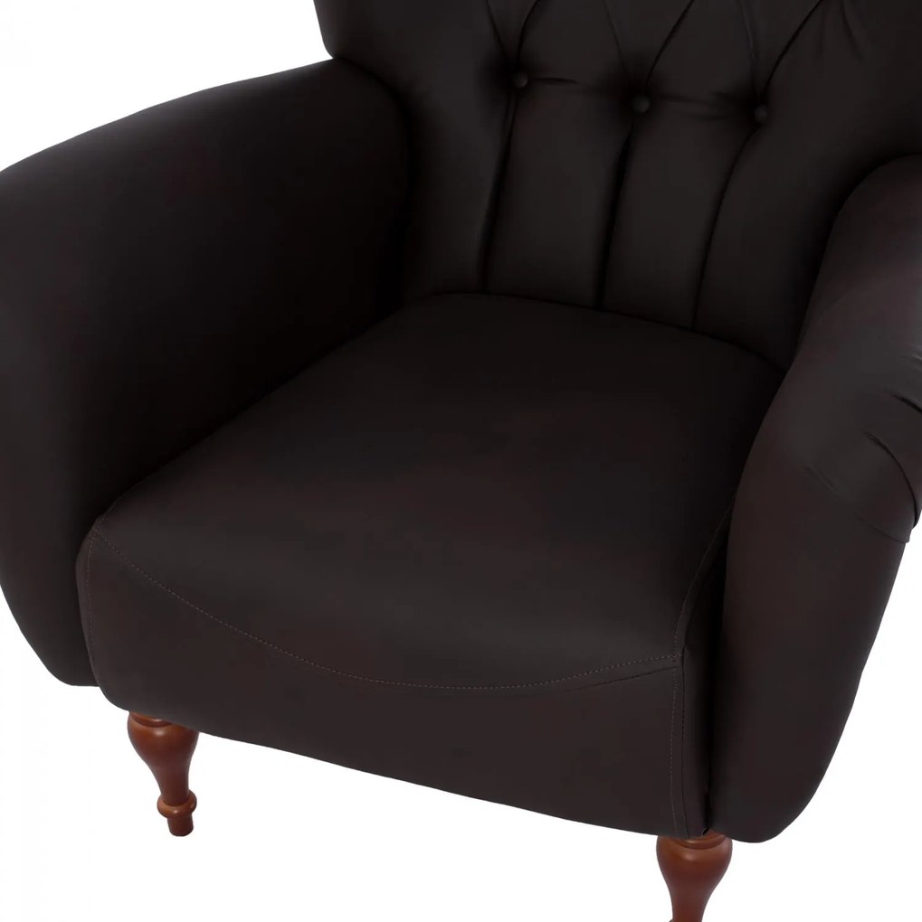 ΠΟΛΥΘΡΟΝΑ ΜΠΕΡΖΕΡΑ Τ. CHESTERFIELD ΣΕ ΧΡΩΜΑ ΚΑΦΕ  87x88x100 εκ. 87x88x100 εκ.