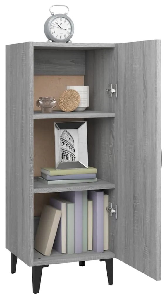 vidaXL Ντουλάπι Γκρι Sonoma 34,5x34x90 εκ. από Επεξεργασμένο Ξύλο