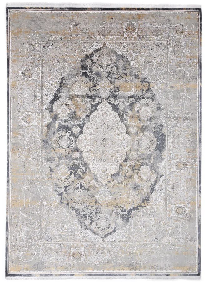 Χαλί Διαδρόμου (80x150) Royal Carpet Bamboo Silk 5991A L.Grey/Anthracite