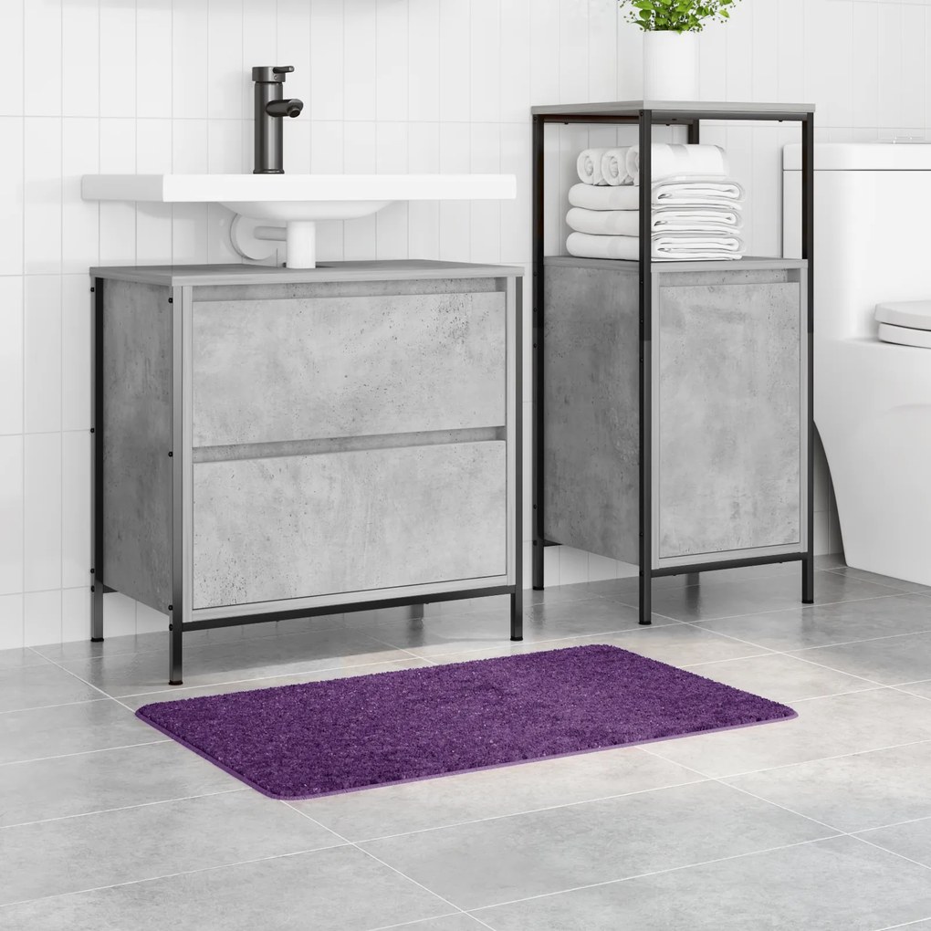 vidaXL Πατάκι μπάνιου Μοβ 50 x 80 cm Πολυπροπυλένιο