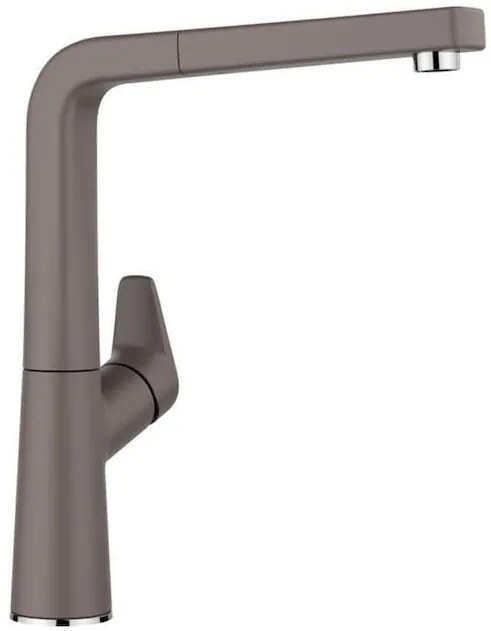 Blanco Avona-S SILGRANIT® Volcano Grey Μπαταρία Κουζίνας με Περιστρεφόμενο Ρουξούνι και Αποσπώμενο ντους