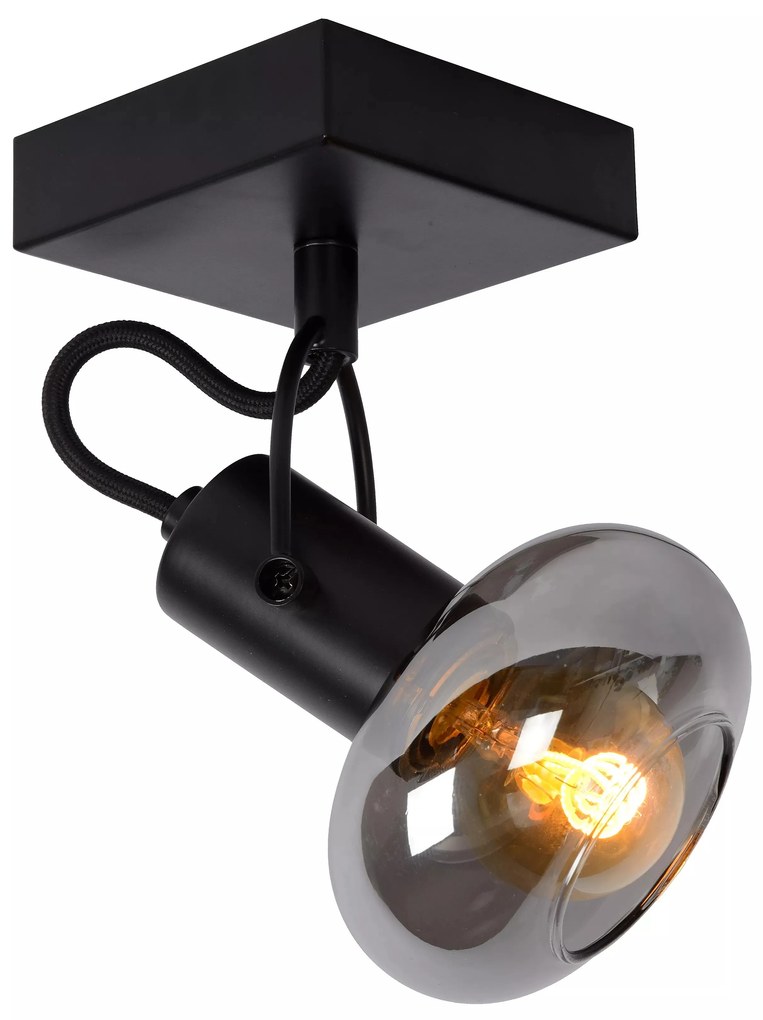 Φωτιστικό Οροφής Lucide 17993-01-30 MADEE Μαύρο Ματ (Black Mat)|Φυμέ (Smoke)