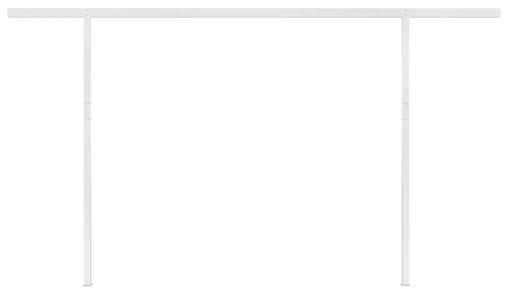 Τέντα Συρόμενη Αυτόματη με Στύλους Κρεμ 4 x 3 μ. - Κρεμ