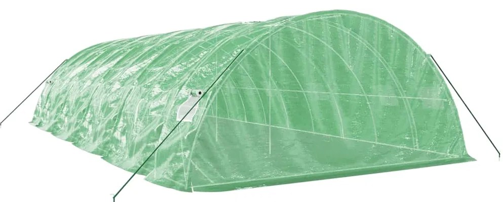 vidaXL Θερμοκήπιο Πράσινο 50 μ² 10 x 5 x 2,3 μ. με Ατσάλινο Πλαίσιο