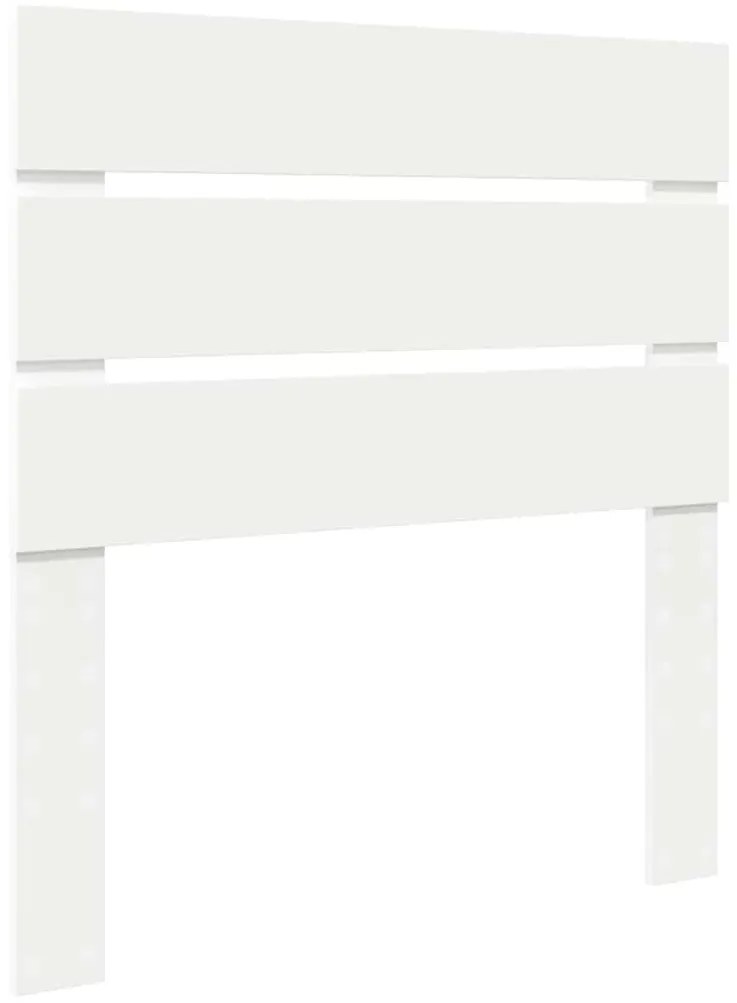 vidaXL Κεφαλάρι με κεφαλάρι Λευκό 100 cm Επεξεργασμένο ξύλο