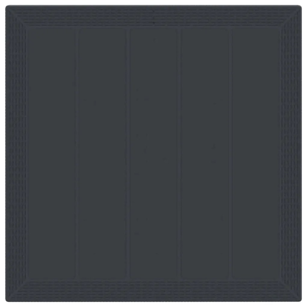 vidaXL Σέτ φαγητού για κήπο 5 pcs Ανθρακί Rattan Polt