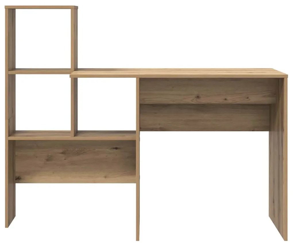 vidaXL Γραφείο artisan δρυς 131.5 x 50 x 106.5 εκ. Επεξεργασμένο ξύλο