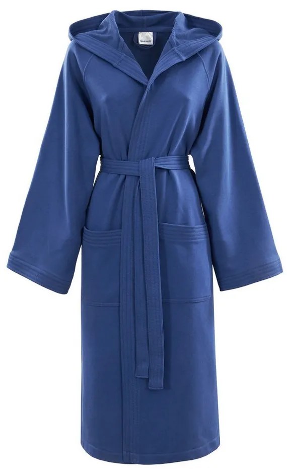 Μπουρνούζι Jersey Με Κουκούλα Blue Bassetti