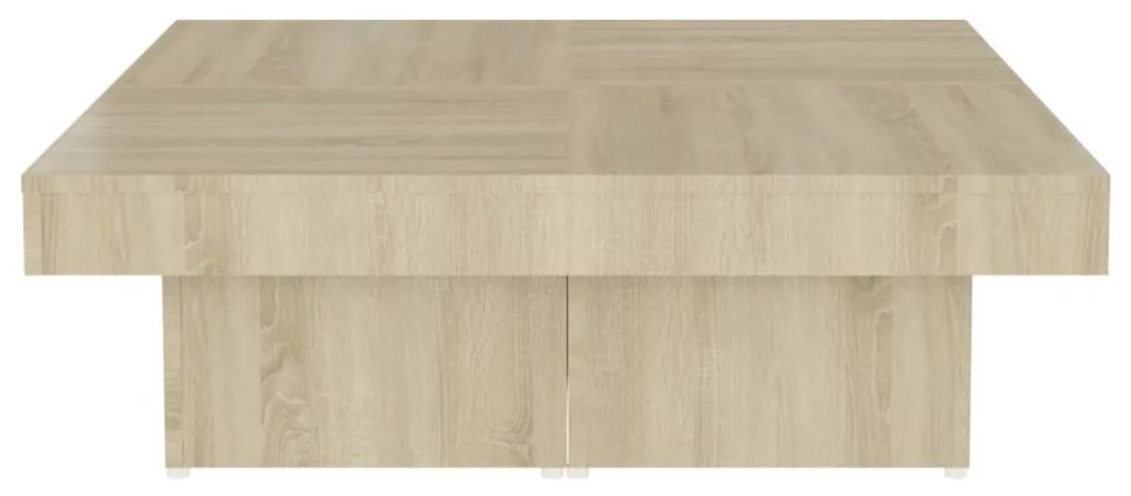 vidaXL Τραπεζάκι Σαλονιού Sonoma Δρυς 90x90x28 εκ. Μοριοσανίδα