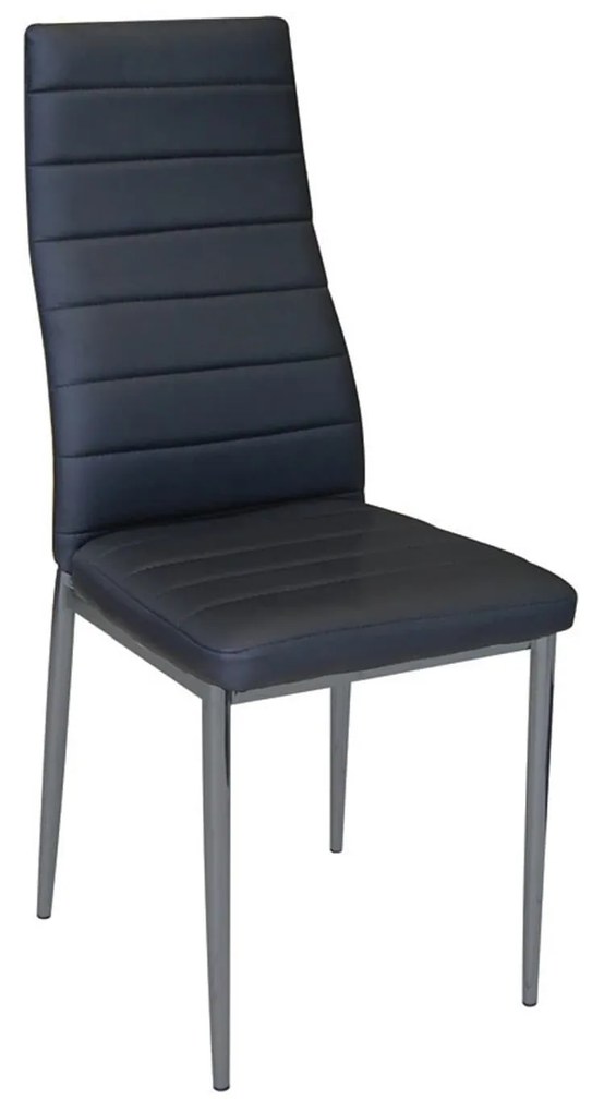 Καρέκλα Jetta-I Black . ΕΜ966,36 40X50X95 cm Σετ 6τμχ Metal, Technoderma