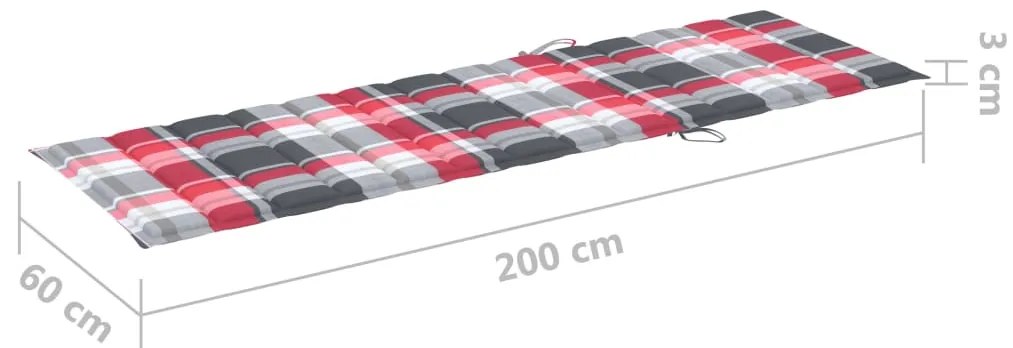 vidaXL Ξαπλώστρα Κήπου από Μπαμπού με Μαξιλάρι