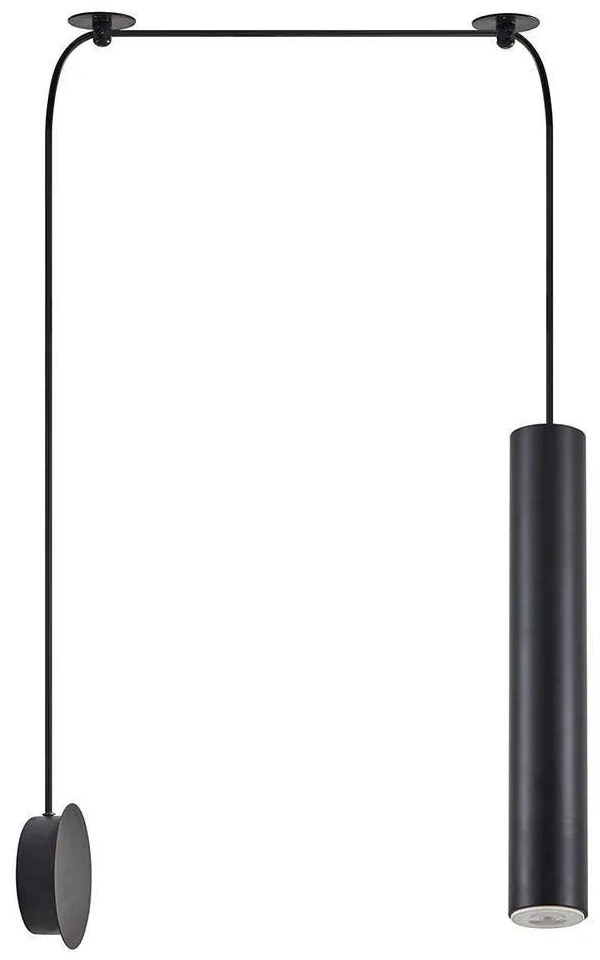 Φωτιστικό Οροφής - Τοίχου Adept Tube 77-8903 20x11x300cm 1xE27/GU10 60W Black Homelighting