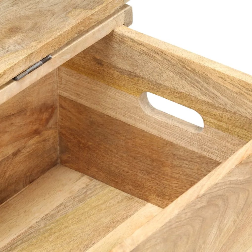 vidaXL Μπαούλο 90 x 40 x 45 εκ. από Μασίφ Ξύλο Μάνγκο