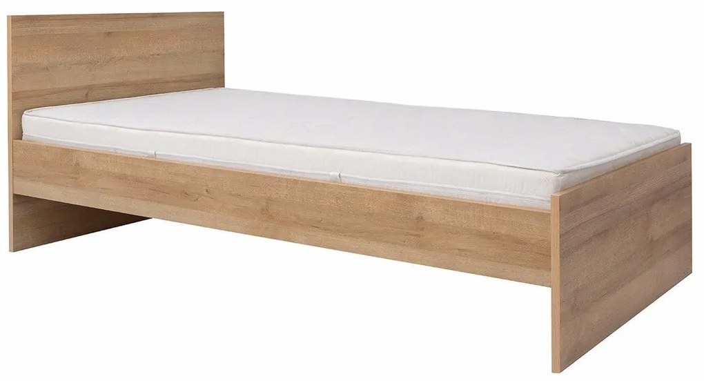 Κρεβάτι Boston AK103, Μονόκλινο, Ανοιχτό καφέ, 90x200, Πλαστικοποιημένη μοριοσανίδα, 95x205x81cm, 30 kg | Epipla1.gr