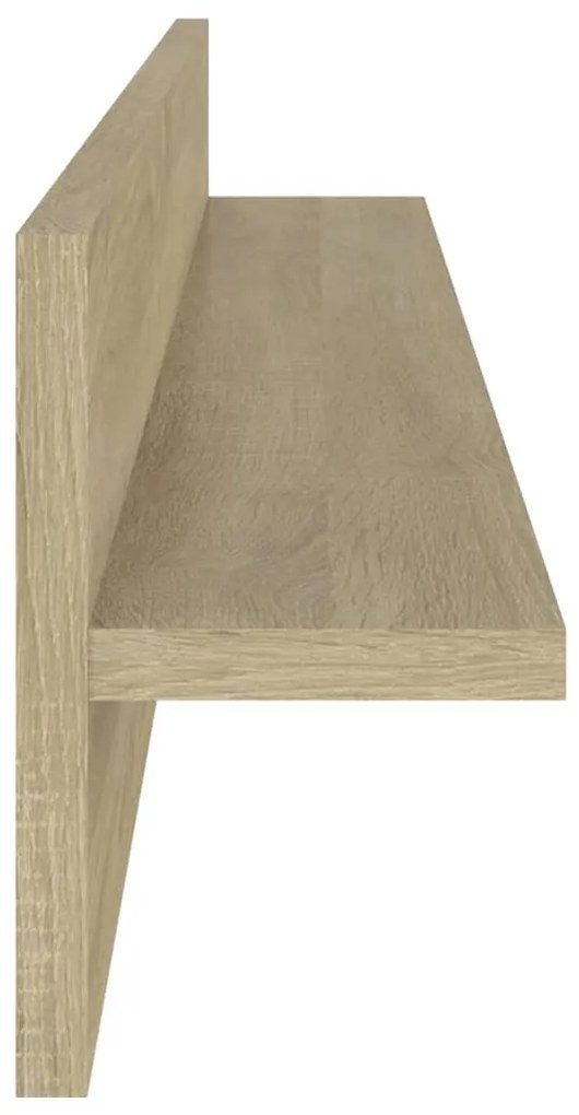 vidaXL Ραφιέρες Τοίχου 2 τεμ. Sonoma Δρυς 80 x 11,5 x 18εκ Μοριοσανίδα