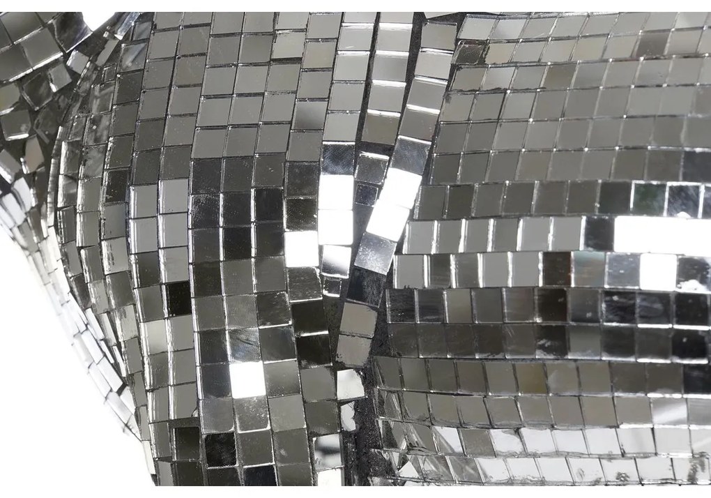 Διακοσμητική Φιγούρα DKD Home Decor Αγγλικά Ασημί Μπουλντόγκ Ρητίνη Σύγχρονη (45,5 x 21,5 x 25 cm)