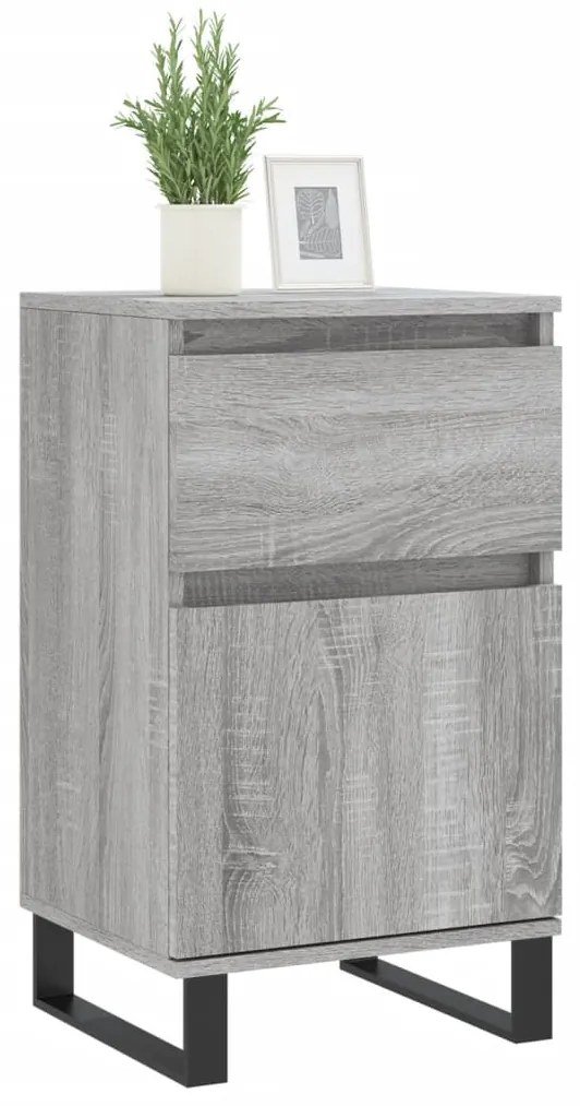 vidaXL Ντουλάπια 2 τεμ. Γκρι Sonoma 40x35x70 εκ. Επεξεργασμένο Ξύλο