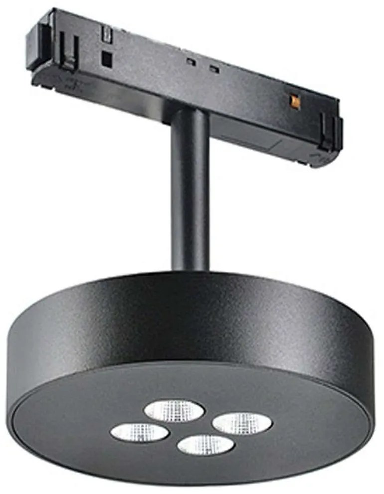 Σποτ Μαγνητικής Ράγας 20177 Φ12x11cm Led 1320Lm 12W 3000K Black