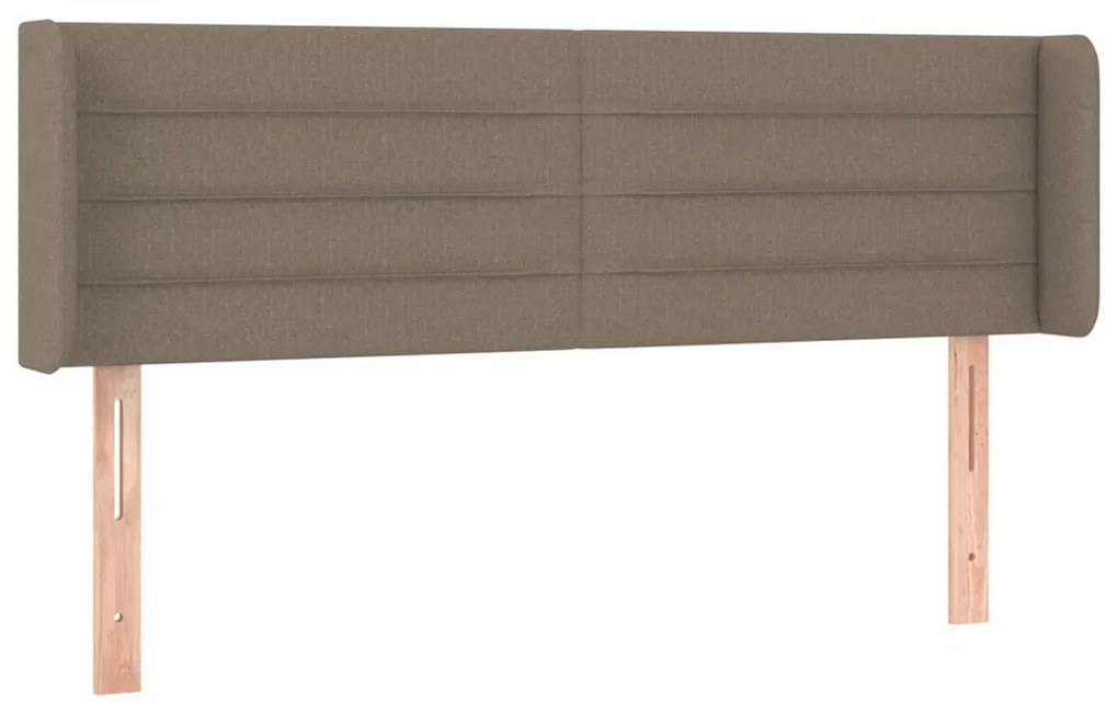 vidaXL Κεφαλάρι με Πτερύγια Taupe 147x16x78/88 εκ. Υφασμάτινο